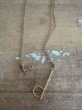 14 K GOLD FILLED “d” NECKLACE BY SDMarieJewelry